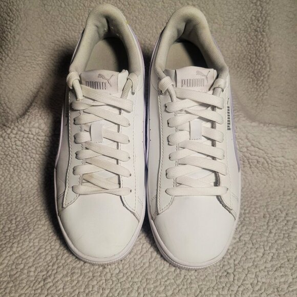 PUMA Vikky v2 White Synthetic Leather w/ Color Striping Sneakers - Size 6.5 - 7 - Picture 6 of 9